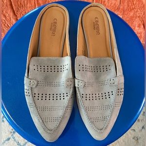 Crown Vintage Blue Gray Mules